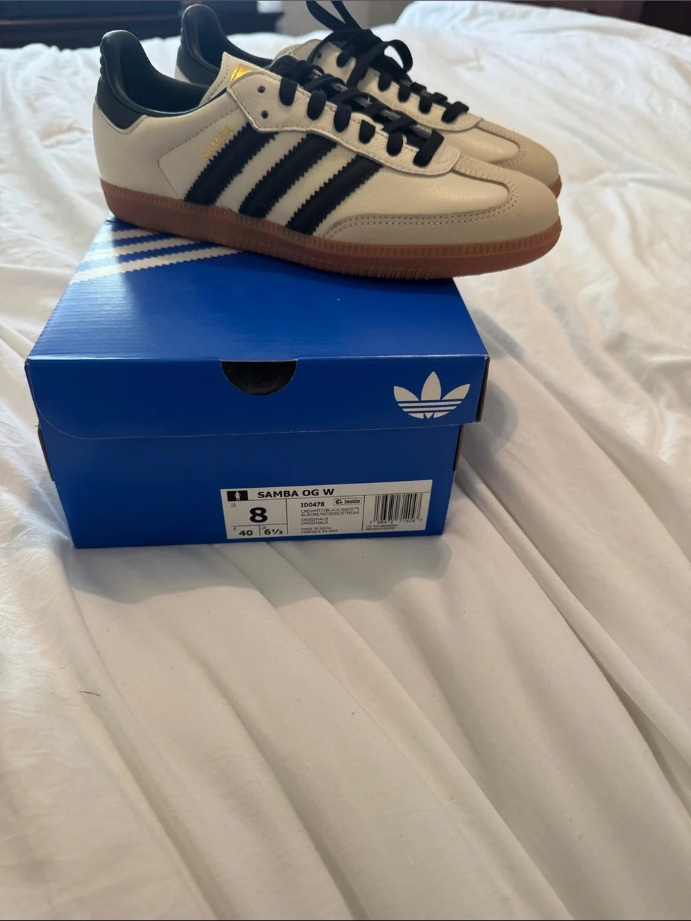 adidas Samba OG Women’s Sneakers - White, Black, Gum